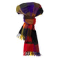 "Ripple Check Stola" scarf made of pure Scottish cashmere