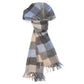 Scarf "Ripple Check Stola" made of pure Scottish Cashmere