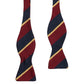 Bow-Tie Schleife "Regimentals" aus reiner Seide - Handarbeit