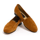 Slipper "Suede Monk" aus Kalbsvelours - Handarbeit