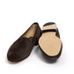 Slipper "Suede Monk" aus Kalbsvelours - Handarbeit