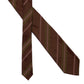 Tie "Old Uniform Stripes" made of Pure Silk - Seven Fold