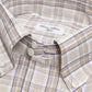 Hemd "Plaid Estivo" aus Baumwolle und Leinen von Carlo Riva