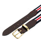 Hardy & Parson x MJ: Gürtel "Cornwall" aus Elastic-Canvas und Sattelleder - Handarbeit