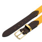 Hardy & Parson x MJ: Gürtel "Suffolk" aus Elastic-Canvas und Sattelleder - Handarbeit