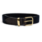 Hardy & Parson x MJ: Gürtel "Suffolk" aus Elastic-Canvas und Sattelleder - Handarbeit