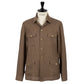 Shirt-Jacke "Punta Tragara" aus Leinen, Wolle & Seide - reine Handarbeit