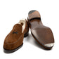 Loafer "X-Croc" aus mittelbraunem Rauhleder - reine Handarbeit