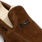 Loafer "X-Croc" aus mittelbraunem Rauhleder - reine Handarbeit
