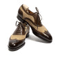 Oxford "Brogue Spectator" aus handgefärbtem Kalbsleder - reine Handarbeit
