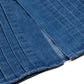 Hemd "Denim Plisse" aus Soft-Baumwolldenim - Handarbeit
