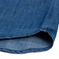 Hemd "Denim Plisse" aus Soft-Baumwolldenim - Handarbeit