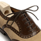 Oxford "Brogue Spectator" aus handgefärbtem Kalbsleder - reine Handarbeit
