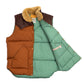Rocky Mountain Featherbed x MJ: Daunenweste "Christy Vest" mit Lammfellkragen - Japanese Item