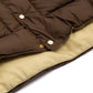 Rocky Mountain Featherbed x MJ: Daunenweste "Christy Vest" mit Lammfellkragen - Japanese Item