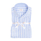 Gestreiftes Hemd "Lino Sartoriale" aus reinem Leinen - Handarbeit