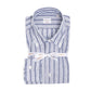 Gestreiftes Hemd "Lino Sartoriale Sportivo" aus reinem Leinen - Handarbeit