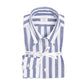 Gestreiftes Hemd "Lino Sartoriale Sportivo" aus reinem Leinen - Handarbeit