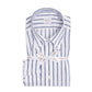 Gestreiftes Hemd "Lino Sartoriale Sportivo" aus reinem Leinen - Handarbeit
