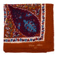 "Grande Paisley Astratto" Scarf Made of Wool and Cashmere - Hand-rolled
