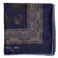 Carree-Schal "Grande Paisley Stampato" aus reiner Seide - Handrolliert