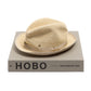SUPERDUPER x MJ:  Hut "HOBO Plain" aus Raffia Crochet Straw - Handarbeit