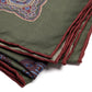 "Grande Paisley Stampato" square scarf made of pure silk—hand-rolled