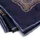 Carree-Schal "Grande Paisley Stampato" aus reiner Seide - Handrolliert