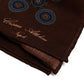 Pocket Square "Medaglioni Rotondi" made of a luxurious Wool Blend—hand-rolled