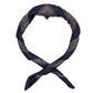 Carree-Schal "Grande Paisley Stampato" aus reiner Seide - Handrolliert