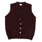 Knitted Vest "Rob Waistcoat" made of Pure Geelong Lambswool - 2-Ply