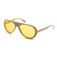 Sonnenbrille "MOTO AVIATORS Desert" mit gelben Gläsern - Handcrafted