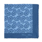 Limited Edition: Einstecktuch "Paisley Sparsi" aus reinem Leinen - Handrolliert