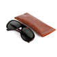 Sunglasses "SURF AVIATORS Tortoise" with Green Lenses - Handcrafted