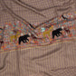 Schal "DHARAMSALA" aus feinstem handbestickten Pashmina-Kaschmir - reine Handarbeit