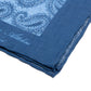 Limited Edition: Einstecktuch "Paisley Sparsi" aus reinem Leinen - Handrolliert