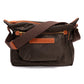 Schultertasche "Every Day I" aus Felisi-Nylon und Sattelleder - Handarbeit