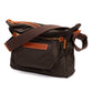 Schultertasche "Every Day I" aus Felisi-Nylon und Sattelleder - Handarbeit