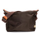 Schultertasche "Every Day I" aus Felisi-Nylon und Sattelleder - Handarbeit