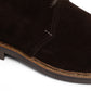 Bootee "Peak Chukka" aus dunkelbraunem Rauhleder - reine Handarbeit