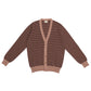 Strickjacke "Ringed Cardigan" aus Kaschmir und Baumwolle