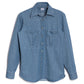 Shirt "Grandi Tasce Soffietto" made of Pure Cotton Denim - Handcrafted