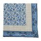 Pocket Square "Fiori Sparsi" made of Cotton, Silk and Linen - Hand-rolled