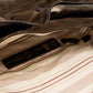 Schultertasche "Satchel Bag" aus Wildleder und Sattelleder - Handarbeit