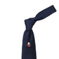 MJ Exklusiv: Limited Christmas-Edition:  Dunkelblaue Krawatte "Babbo Natale"