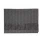 Fox Brother´s x MJ: Flanellgrauer Schal "Fox Pin-Stripe" aus Kaschmir und Merinowolle