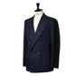 Dunkelblauer Blazer "Club d´Oro" aus einem Wollflanell von Fox Brother's - reine Handarbeit