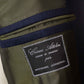 Dunkelblauer Blazer "Club d´Oro" aus einem Wollflanell von Fox Brother's - reine Handarbeit