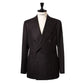 Brauner Anzug "Chalk Stripe" aus englischer Wolle - Fox Heritage Flannel  - reine Handarbeit