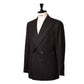 Brauner Anzug "Chalk Stripe" aus englischer Wolle - Fox Heritage Flannel  - reine Handarbeit